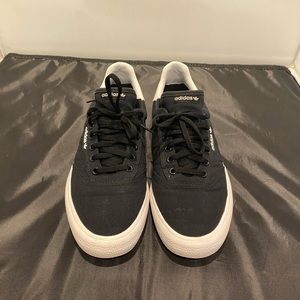 Adidas Sneaker Skate Black White Canvas Men’s Shoe Size 10